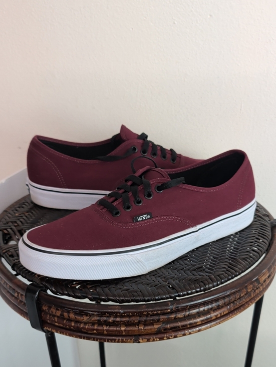 Vans Other - Vans Burgundy Red Shoes Men Size 11.5